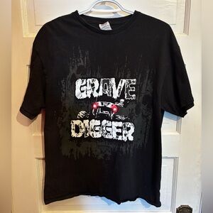 Black Grave Digger Merch T-Shirt